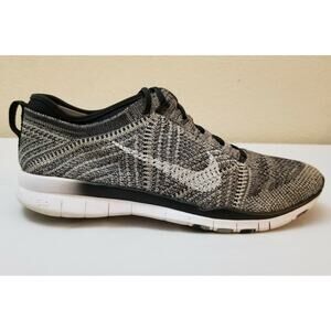 Nike Women Free Tr 5 718785-001 Gray White Running Shoe Lace Up Low Top Size 7.5